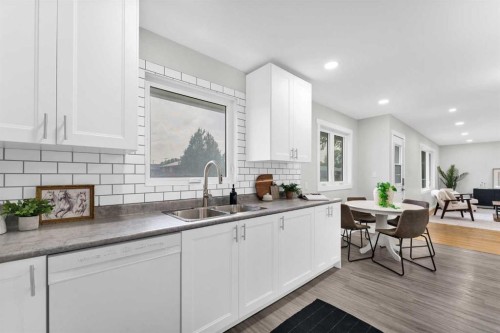 212 11 Street Ne, Medicine Hat, AB - Indoor Photo Showing Kitchen With Double Sink