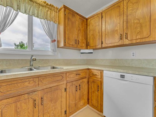 39 Rae Crescent Se, Medicine Hat, AB - Indoor Photo Showing Kitchen With Double Sink
