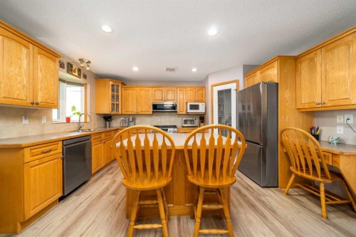 79 Henderson Court Ne, Medicine Hat, AB - Indoor Photo Showing Kitchen With Double Sink