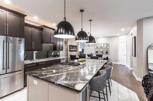 936 Maskell Place Se, Redcliff, AB - Indoor Photo Showing Kitchen With Stainless Steel Kitchen With Upgraded Kitchen