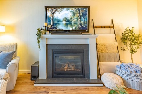 2339 20 Avenue Se, Medicine Hat, AB - Indoor Photo Showing Living Room With Fireplace