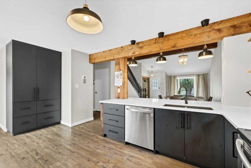 45 Cooper Road Se, Medicine Hat, AB - Indoor Photo Showing Kitchen With Double Sink