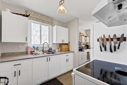 105 Broadway Avenue East, Redcliff, AB - Indoor Photo Showing Kitchen With Double Sink