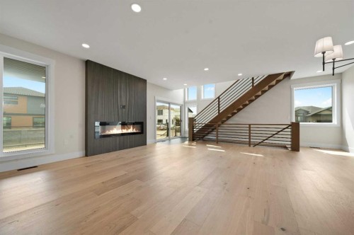 935 Maskell Place Se, Redcliff, AB - Indoor With Fireplace