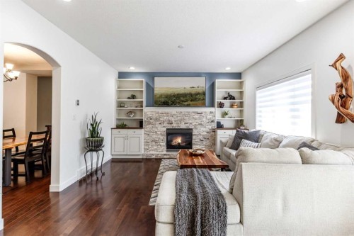 26 Ranchlands Way Ne, Medicine Hat, AB - Indoor Photo Showing Living Room With Fireplace