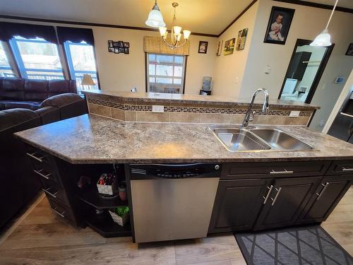 812 5A Street, Fox Creek, AB - Indoor Photo Showing Kitchen With Double Sink