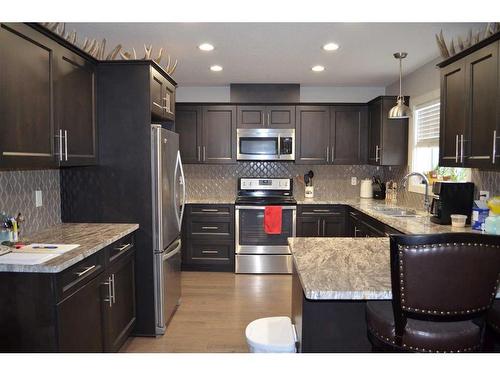 194077 Township Road 643, Rural Athabasca County, AB - Indoor Photo Showing Kitchen With Stainless Steel Kitchen With Upgraded Kitchen