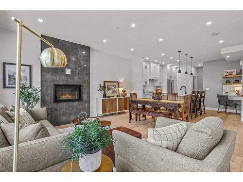 2-1226 2Nd Avenue, Canmore, AB - Indoor With Fireplace