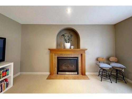 6138 11 Avenue, Edson, AB - Indoor Photo Showing Living Room With Fireplace