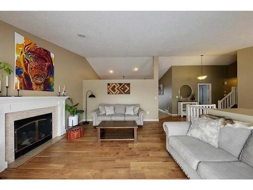 4108 18 Ave, Edson, AB - Indoor Photo Showing Living Room With Fireplace