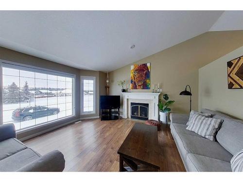 4108 18 Ave, Edson, AB - Indoor Photo Showing Living Room With Fireplace