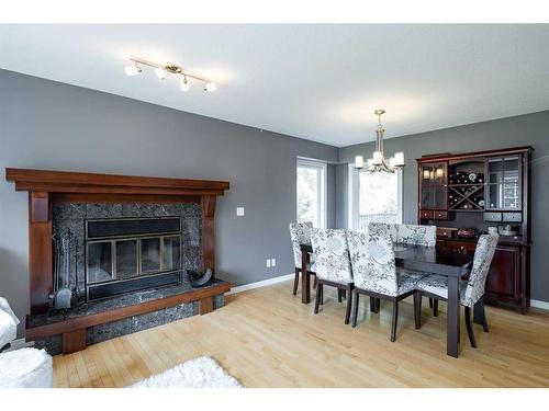 34 Ravine Drive, Whitecourt, AB - Indoor With Fireplace