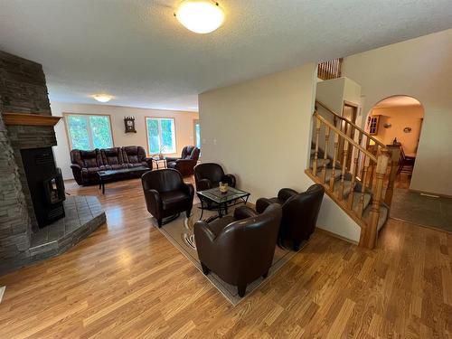 247 Woodley Drive, Hinton, AB - Indoor Photo Showing Other Room With Fireplace