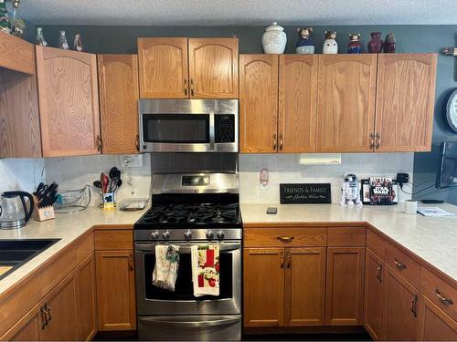 12 Kings Court, Whitecourt, AB - Indoor Photo Showing Kitchen With Double Sink
