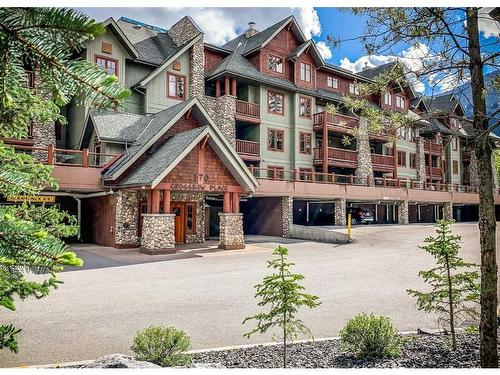 306-170 Crossbow Place, Canmore, AB - Outdoor With Balcony With Facade