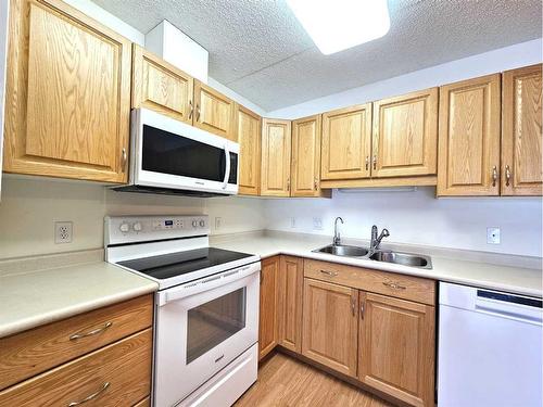 202-777 48 Street, Edson, AB - Indoor Photo Showing Kitchen With Double Sink