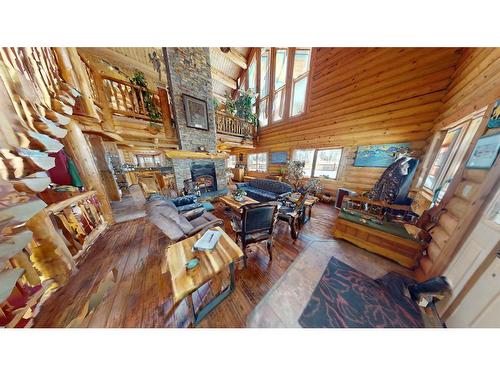 252 Woodley Drive, Hinton, AB - Indoor With Fireplace