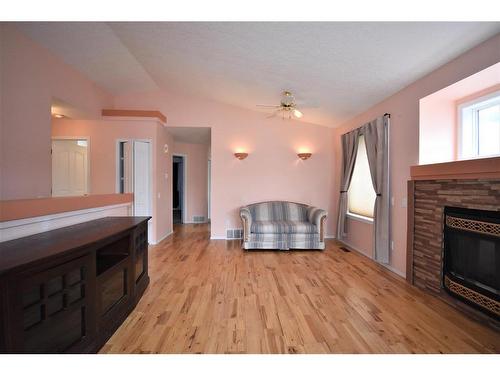 145 Hood Street, Hinton, AB - Indoor With Fireplace