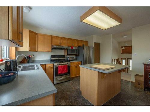 176 Scobie Crescent, Hinton, AB - Indoor Photo Showing Kitchen With Double Sink