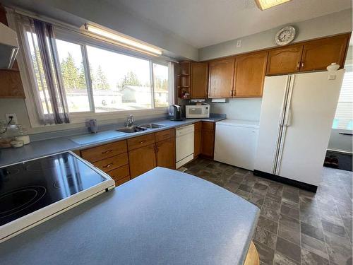 113 Chetamon Drive, Hinton, AB - Indoor Photo Showing Kitchen With Double Sink