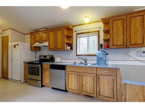 2741 Blueberry Street, Wabasca, AB - Indoor Photo Showing Kitchen With Double Sink