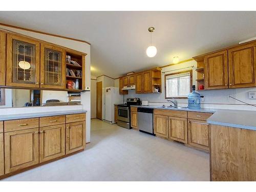 2741 Blueberry Street, Wabasca, AB - Indoor Photo Showing Kitchen With Double Sink
