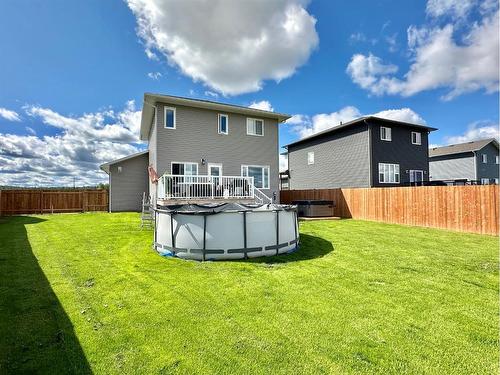 46 Riverdale Bend, Whitecourt, AB - Outdoor With Above Ground Pool With Backyard With Exterior