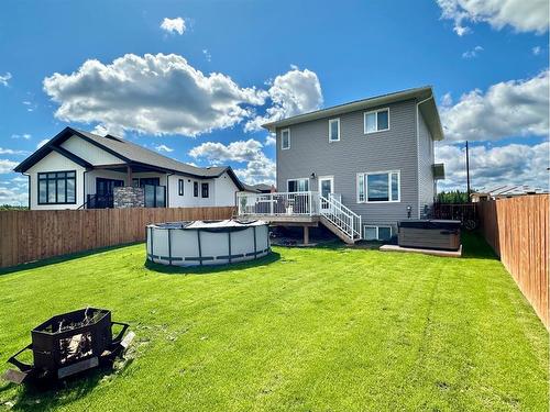 46 Riverdale Bend, Whitecourt, AB - Outdoor With Above Ground Pool