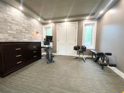 48 Ravine Drive, Whitecourt, AB - Indoor Photo Showing Gym Room