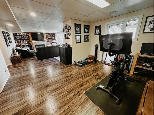 10 Park Drive, Whitecourt, AB - Indoor Photo Showing Gym Room
