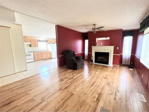 124 Allen Drive, Rural Athabasca County, AB - Indoor Photo Showing Living Room With Fireplace
