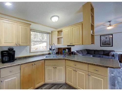 54105C Range Rd 165, Rural Yellowhead County, AB - Indoor Photo Showing Kitchen With Double Sink