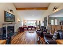 4705 Mountain Road, Brule, AB  - Indoor Photo Showing Living Room With Fireplace 