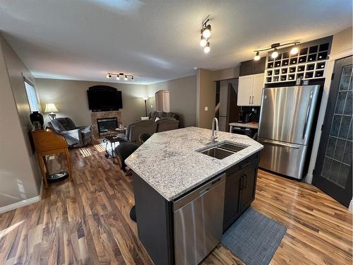 4049 Bradwell Street, Hinton, AB - Indoor Photo Showing Kitchen With Double Sink