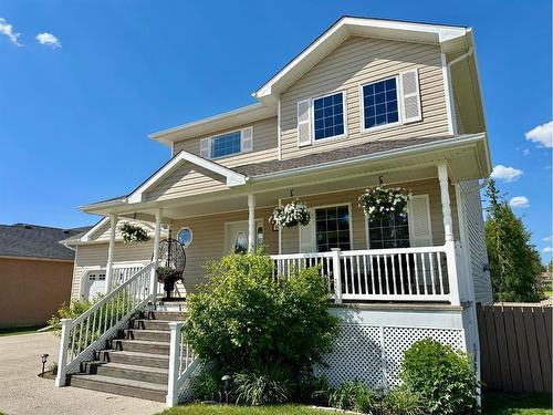 14 Park Circle, Whitecourt, AB - Outdoor With Deck Patio Veranda With Facade