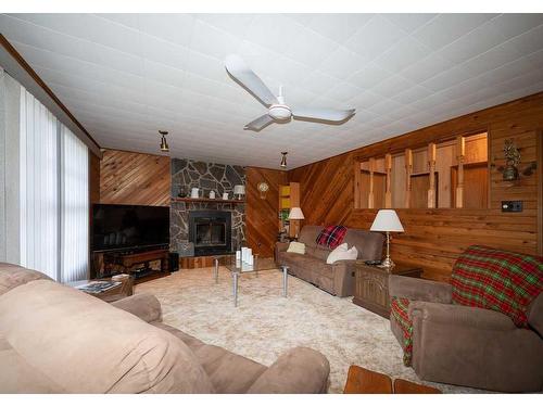 318 Carefoot Street, Rural Athabasca County, AB - Indoor Photo Showing Other Room With Fireplace