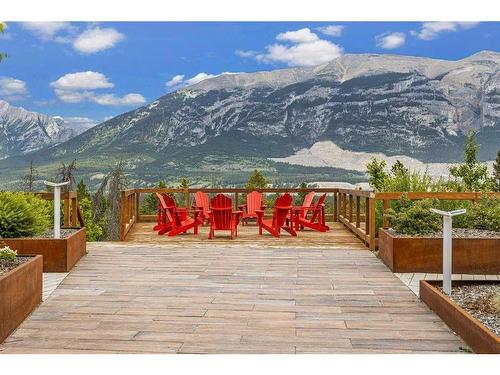 311-106 Stewart Creek Rise, Canmore, AB - Outdoor With Deck Patio Veranda With View