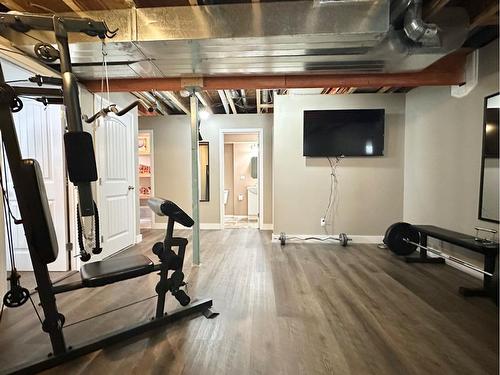 24 Poplar Drive, Whitecourt, AB - Indoor Photo Showing Gym Room
