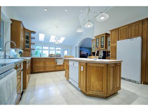 30 Ravine Drive, Whitecourt, AB - Indoor Photo Showing Kitchen With Double Sink