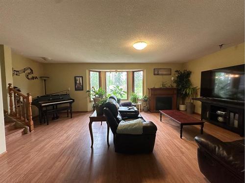 123083 Township Road 593A, Rural Woodlands County, AB - Indoor Photo Showing Living Room With Fireplace