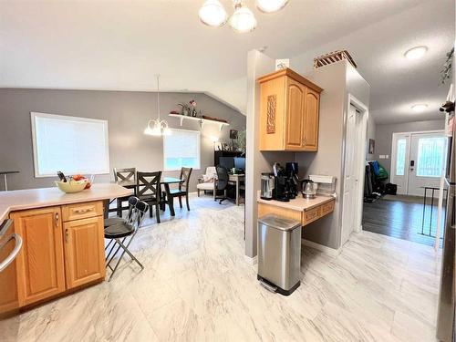 4513 Spruce Avenue, Boyle, AB - Indoor Photo Showing Kitchen With Double Sink