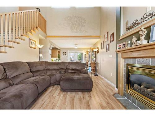 5809 12A Avenue, Edson, AB - Indoor Photo Showing Living Room With Fireplace