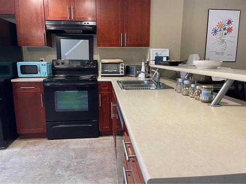 1637 Towne Centre Boulevard, Edmonton, AB - Indoor Photo Showing Kitchen With Double Sink