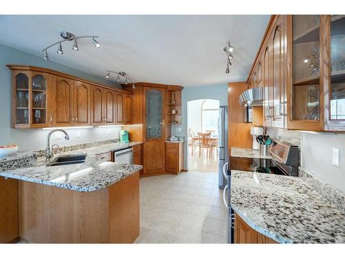 590083 Range Road 114, Rural Woodlands County, AB - Indoor Photo Showing Kitchen With Double Sink With Upgraded Kitchen