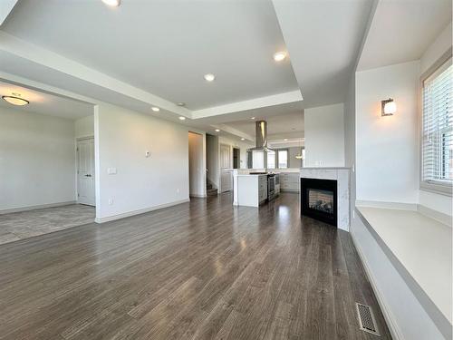 18 Sonoma Key, Whitecourt, AB - Indoor Photo Showing Living Room With Fireplace