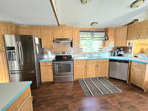 592061A Highway 658, Rural Woodlands County, AB - Indoor Photo Showing Kitchen With Double Sink