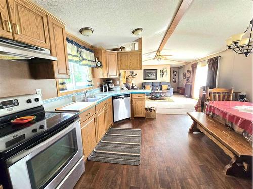 592061A Highway 658, Rural Woodlands County, AB - Indoor Photo Showing Kitchen With Double Sink