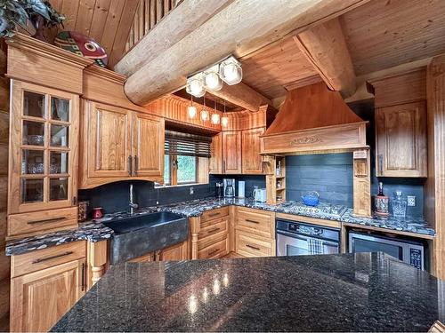 26 124062 Township Road 593A, Rural Woodlands County, AB - Indoor Photo Showing Kitchen With Double Sink