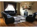 127 Wellwood Drive, Whitecourt, AB  - Indoor Photo Showing Living Room With Fireplace 