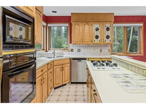 1102 10Th Avenue, Canmore, AB - Indoor Photo Showing Kitchen With Double Sink